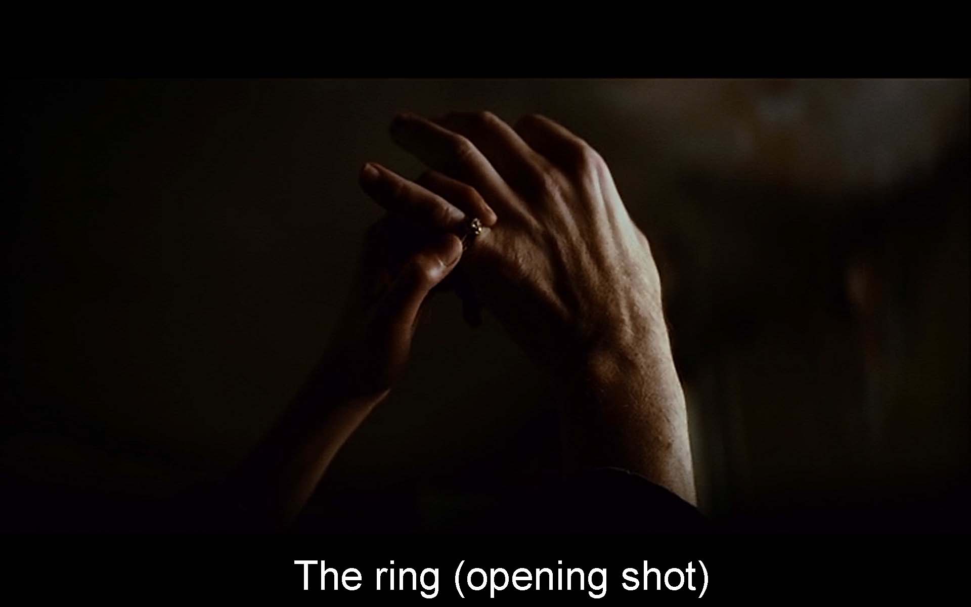 The ring (opening shot)