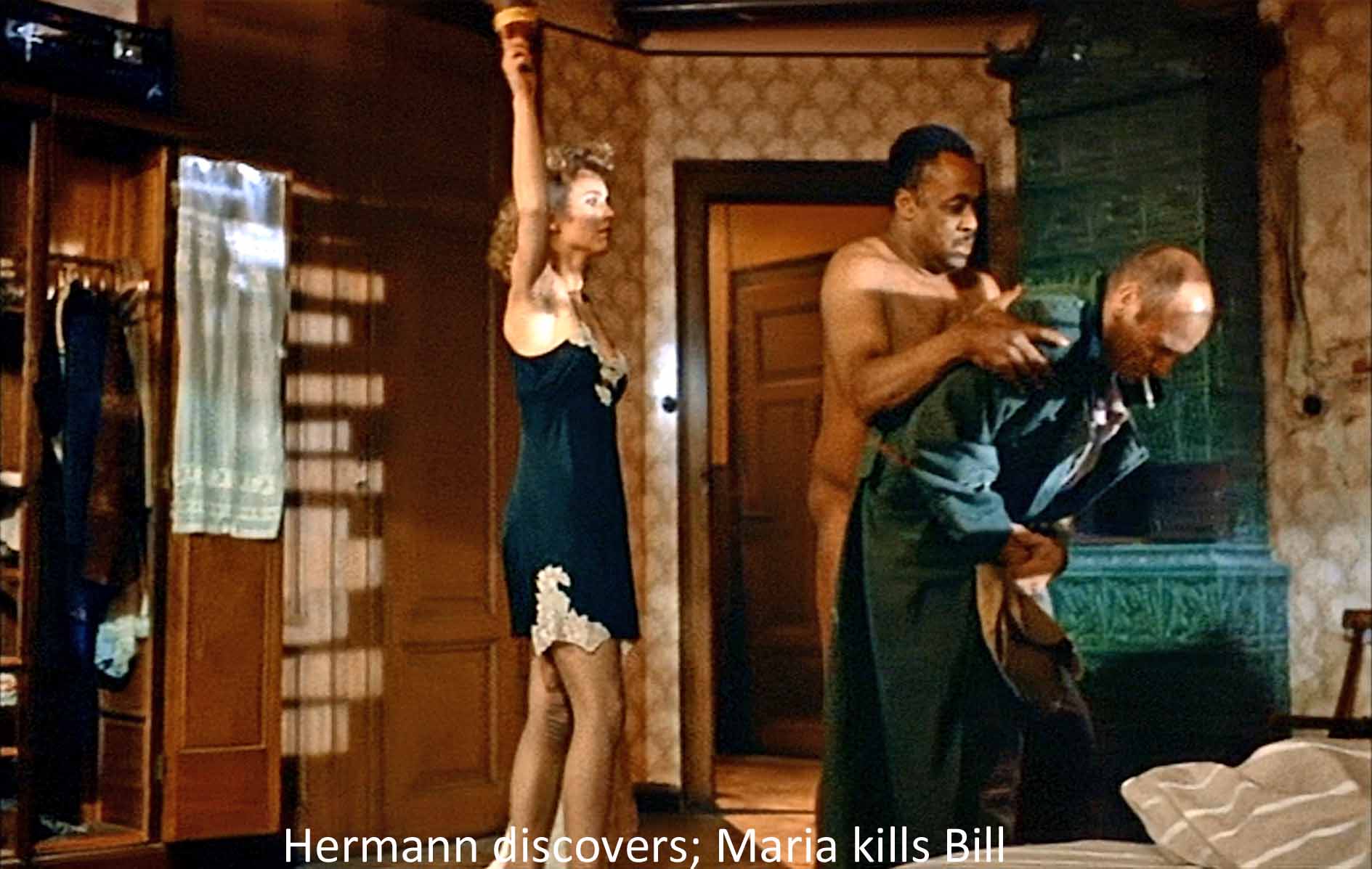 Hermann discovers; Maria kills Bill