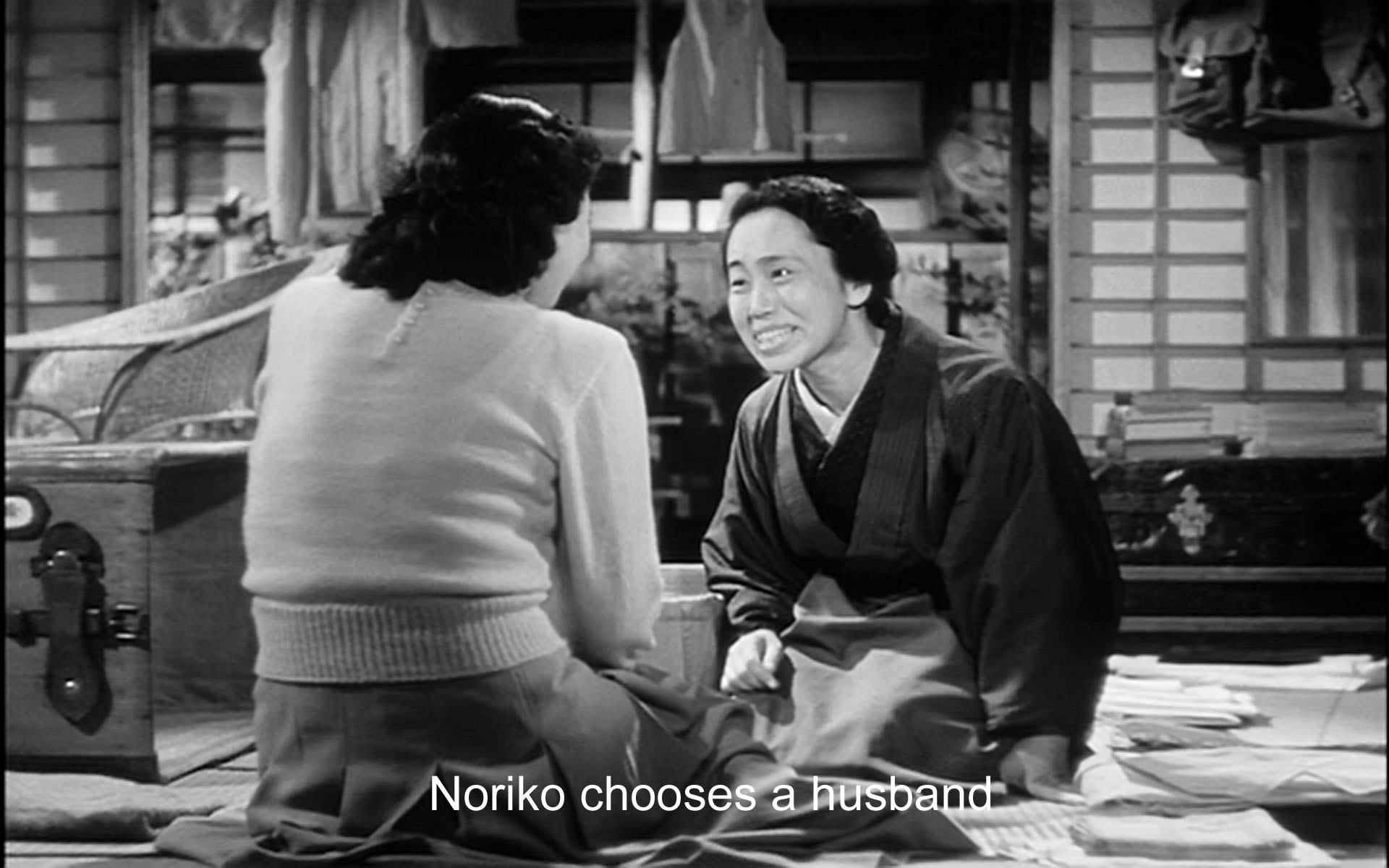 The moment of Noriko's choice