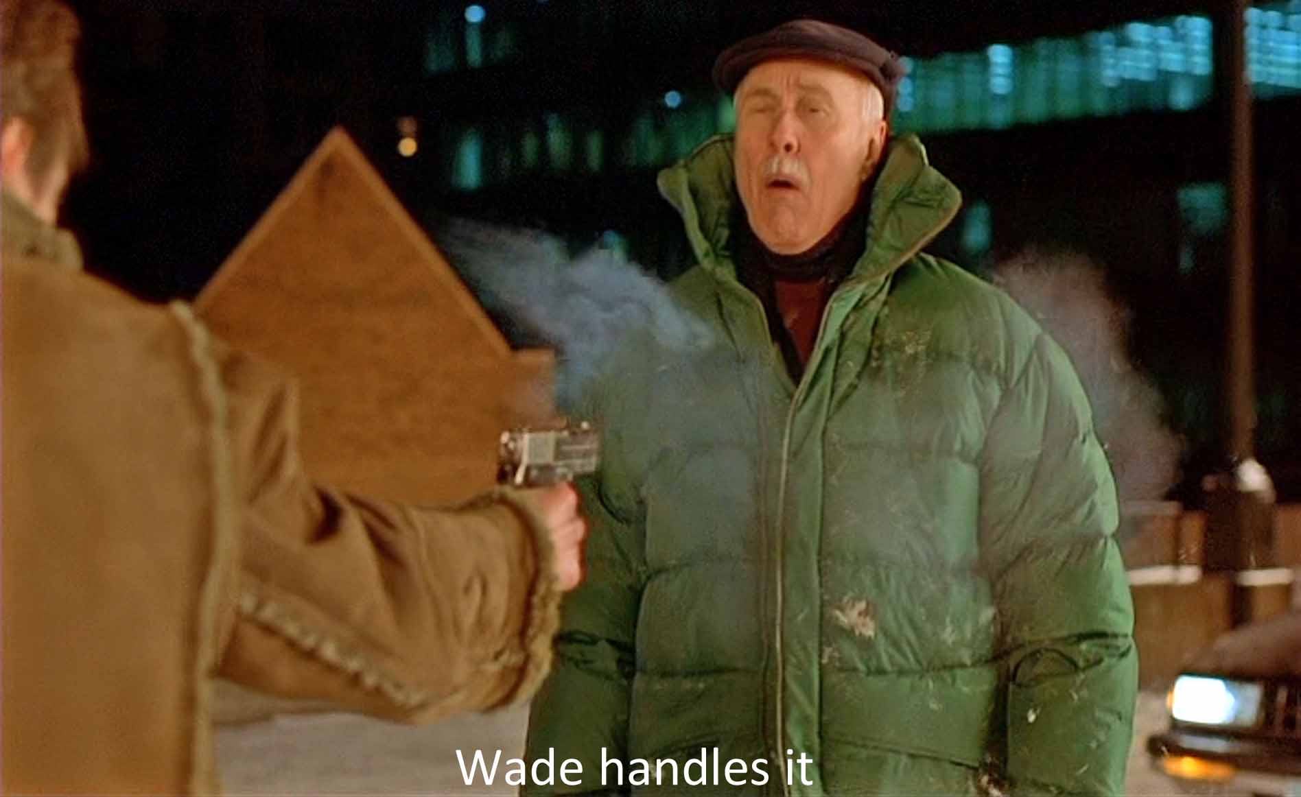 Wade handles it