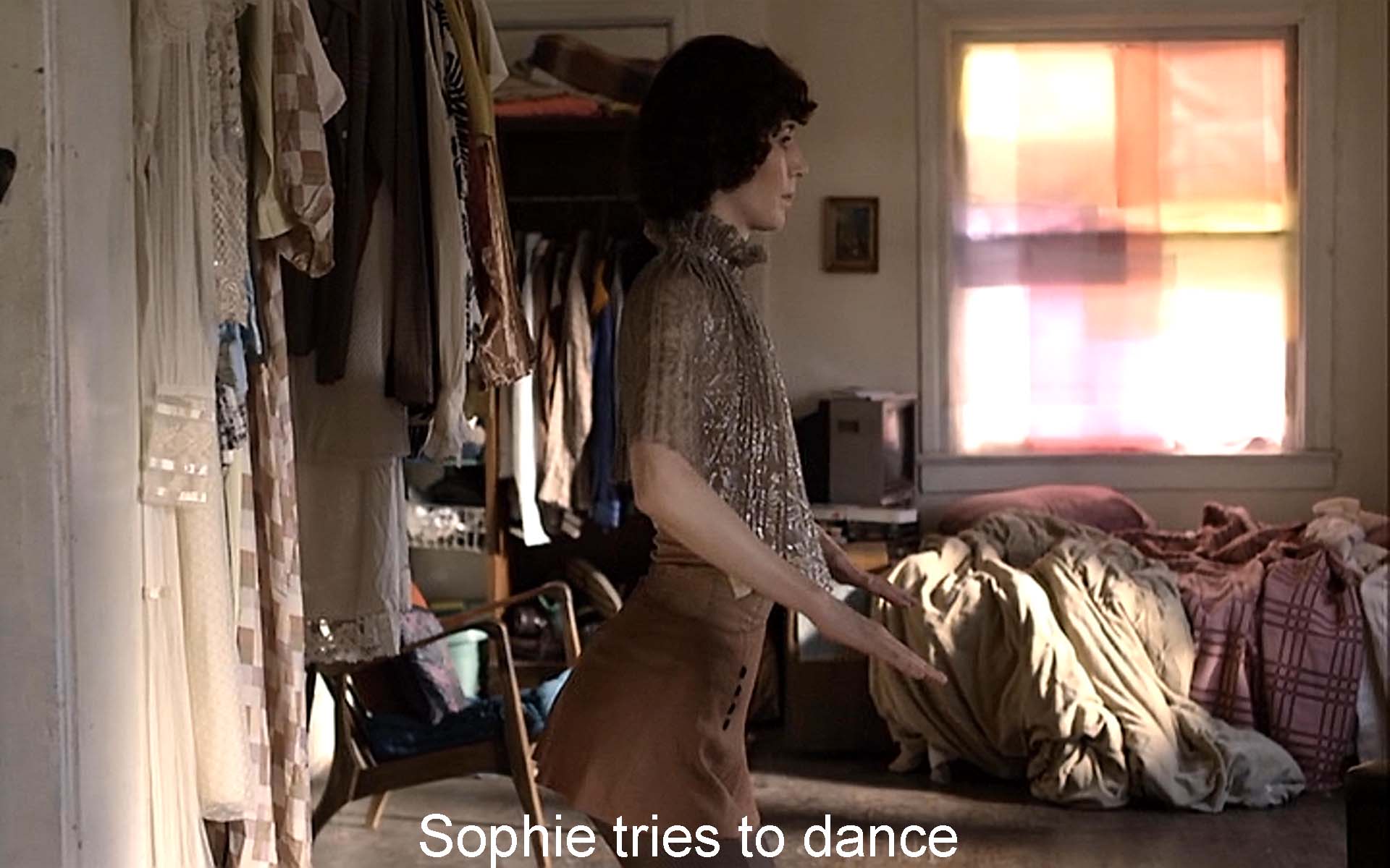 Sophie tries to dance