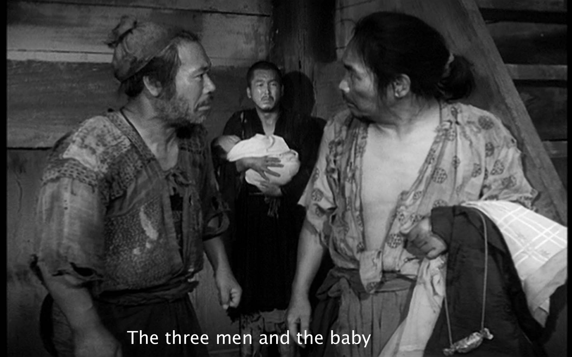 The three men and the baby