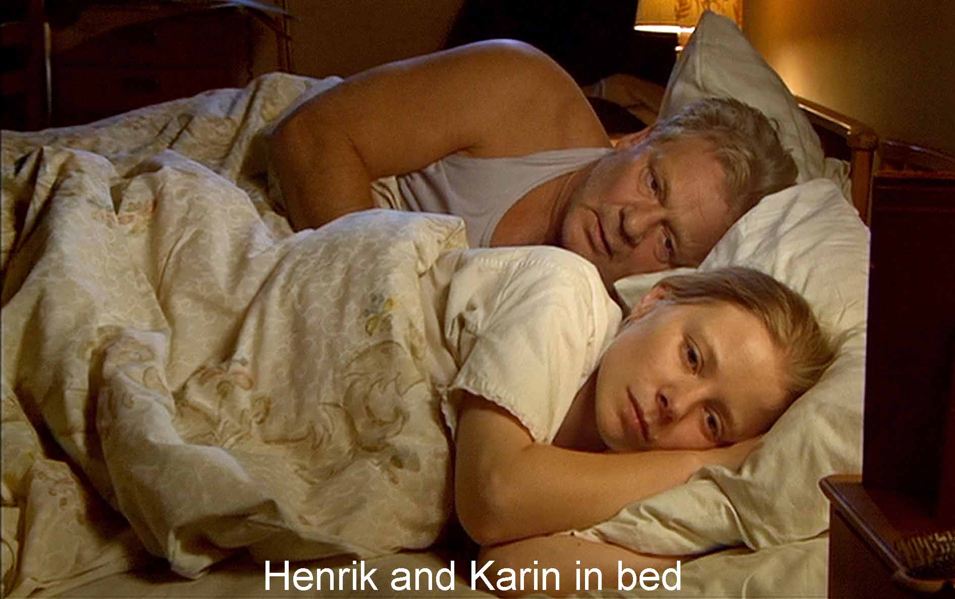 Henrik and Karin in bed
