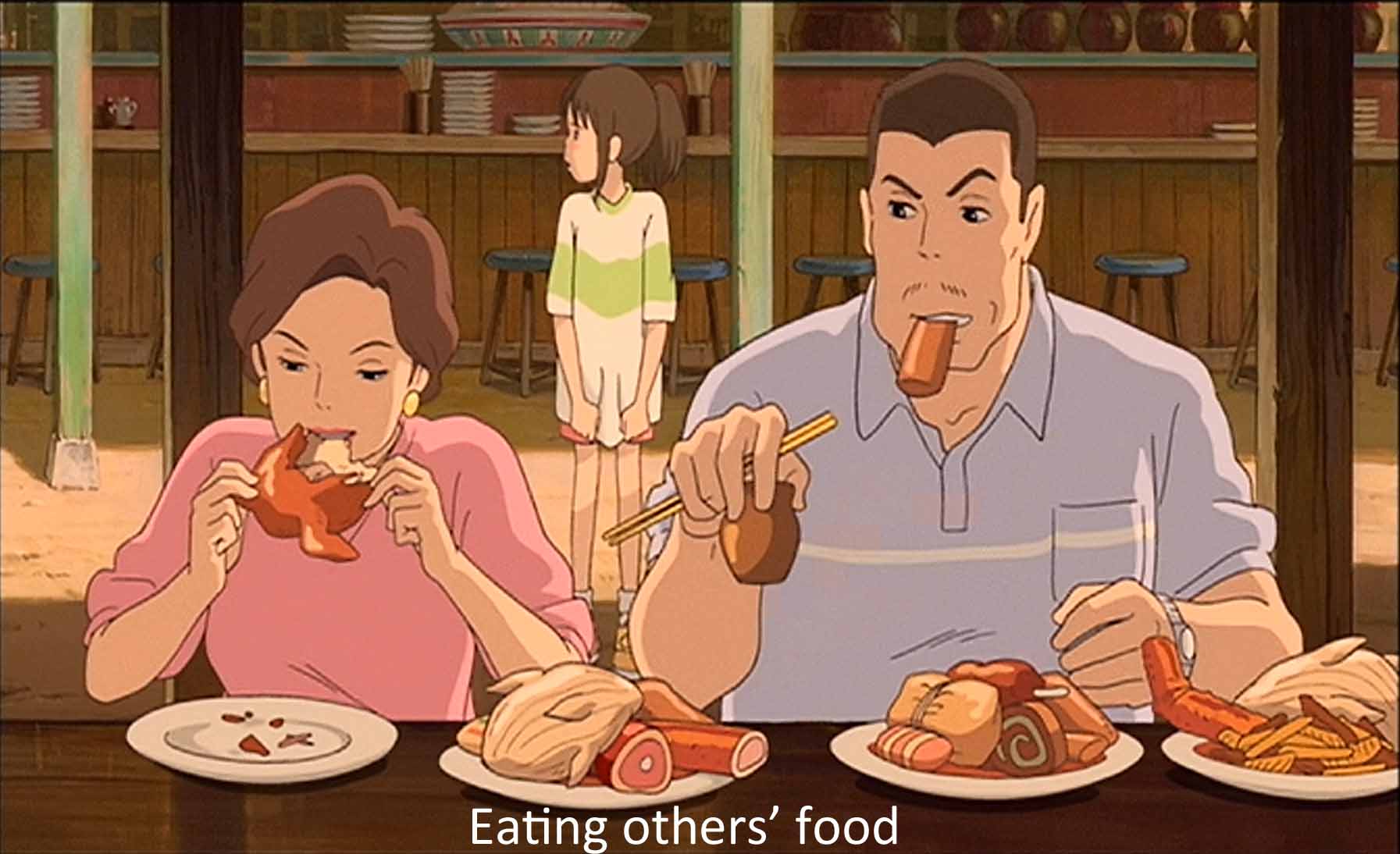 Eating others' food