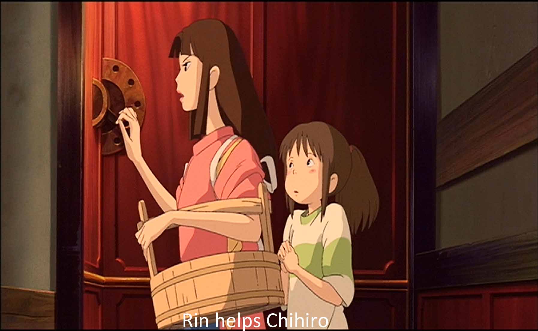 Rin helps Chihiro