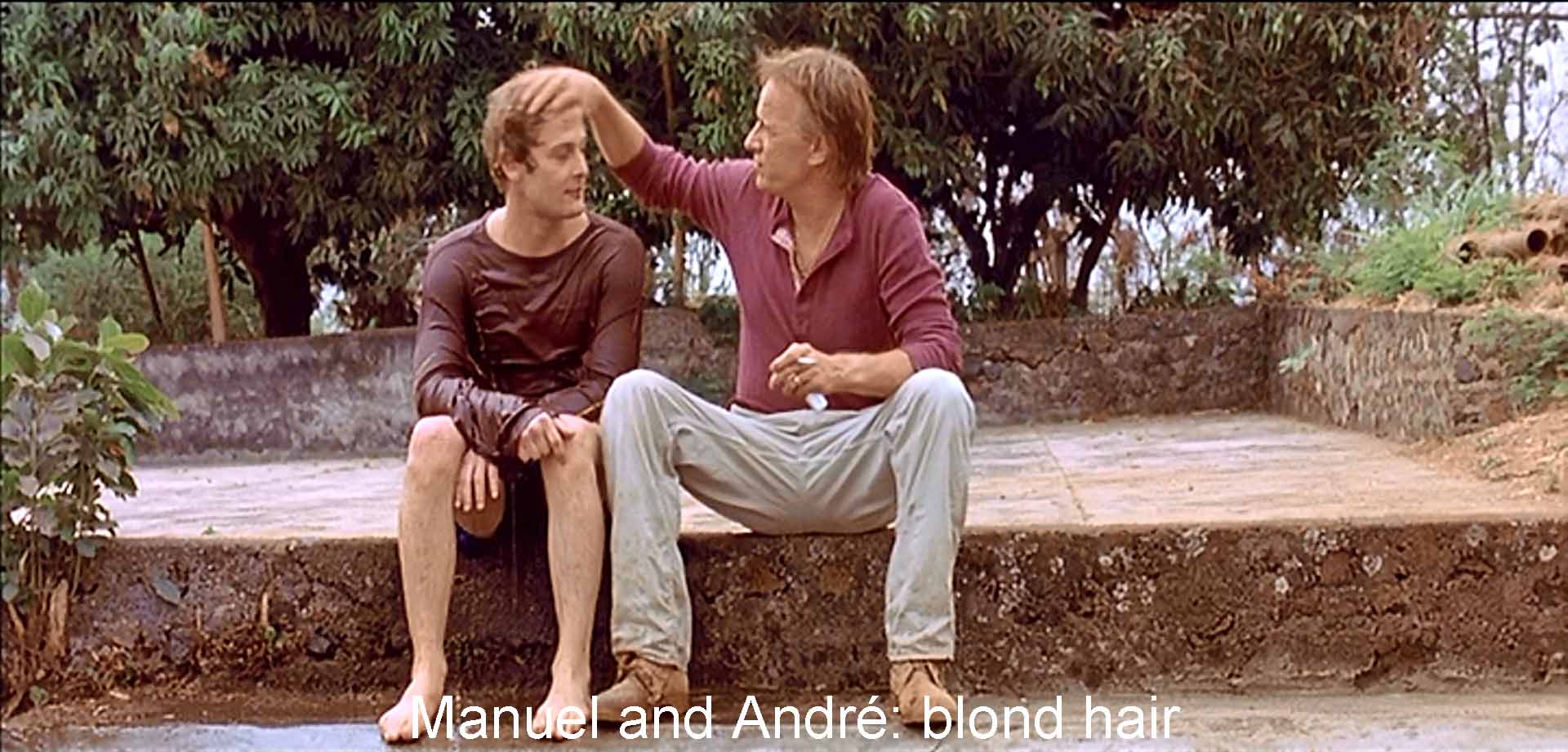 Manuel and Andre: blond hair