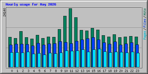 Hourly usage for May 2026