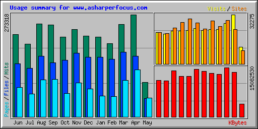 Usage summary for www.asharperfocus.com