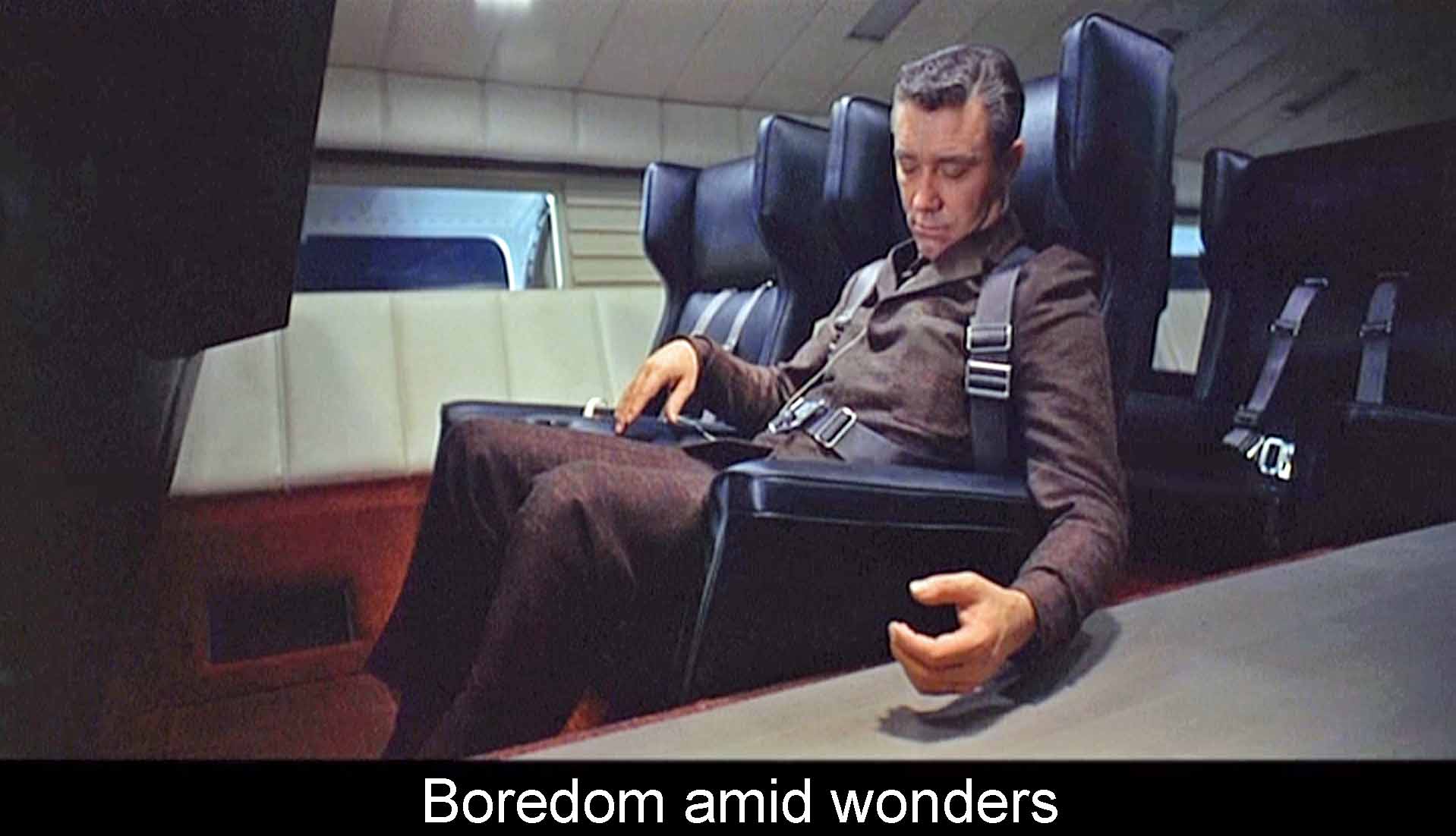 Boredom amid wonders