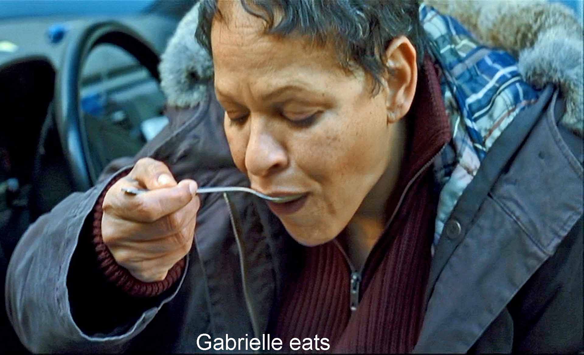 Gabrielle eats