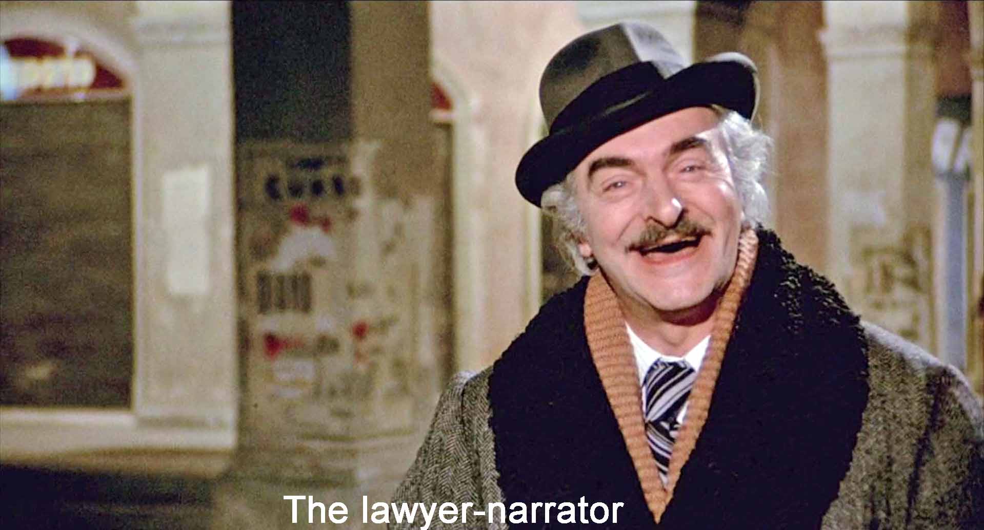 The lawyer-narrator