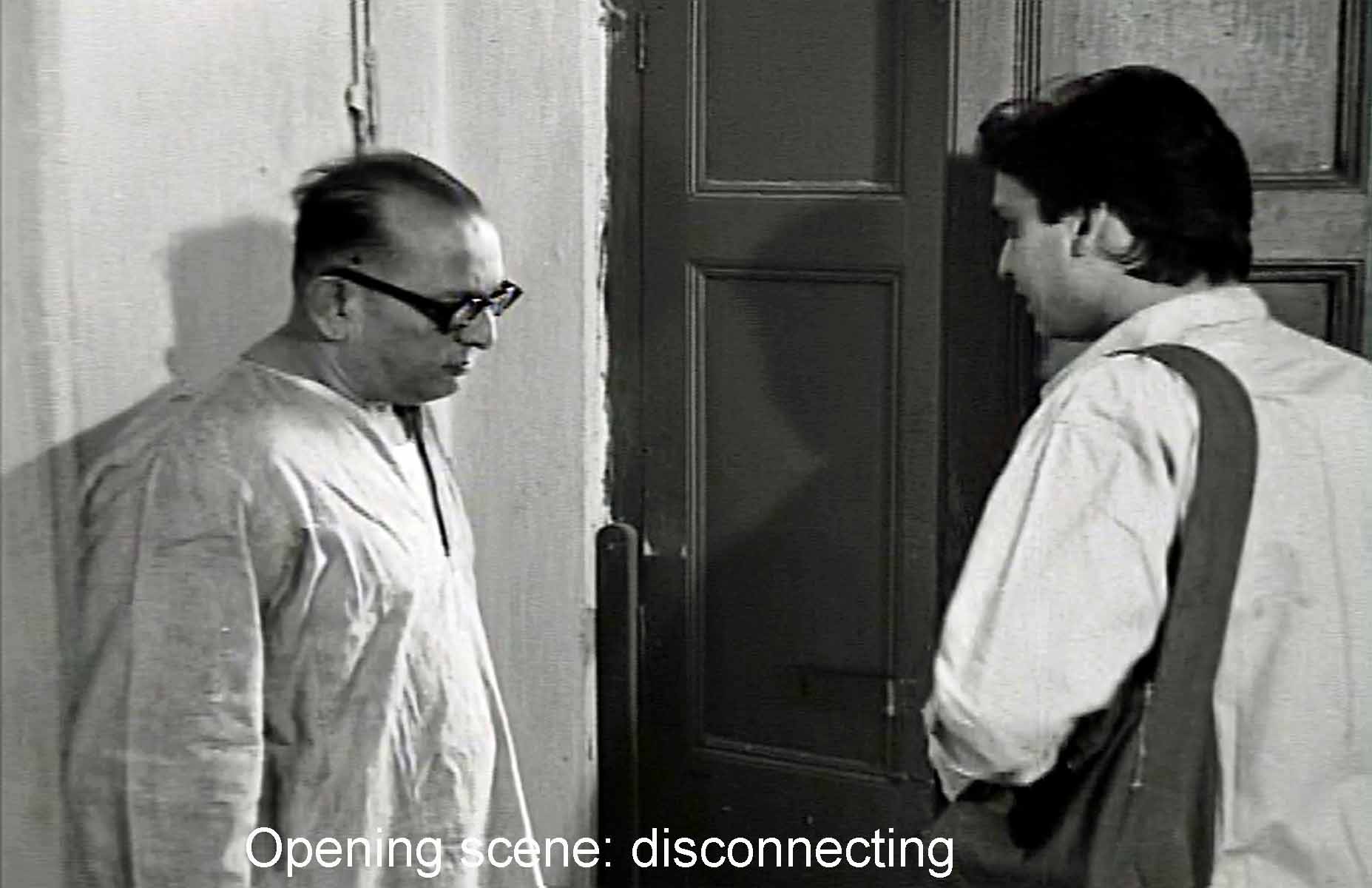 Opening scene: disconnecting