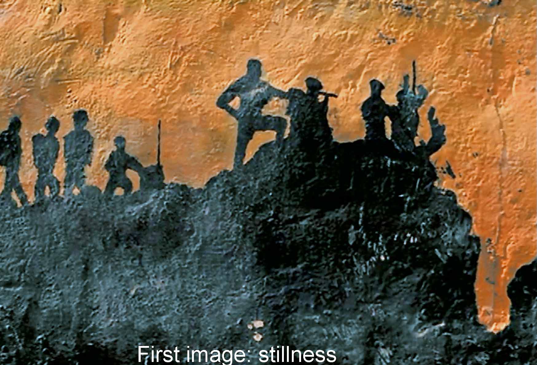 First image: stillness