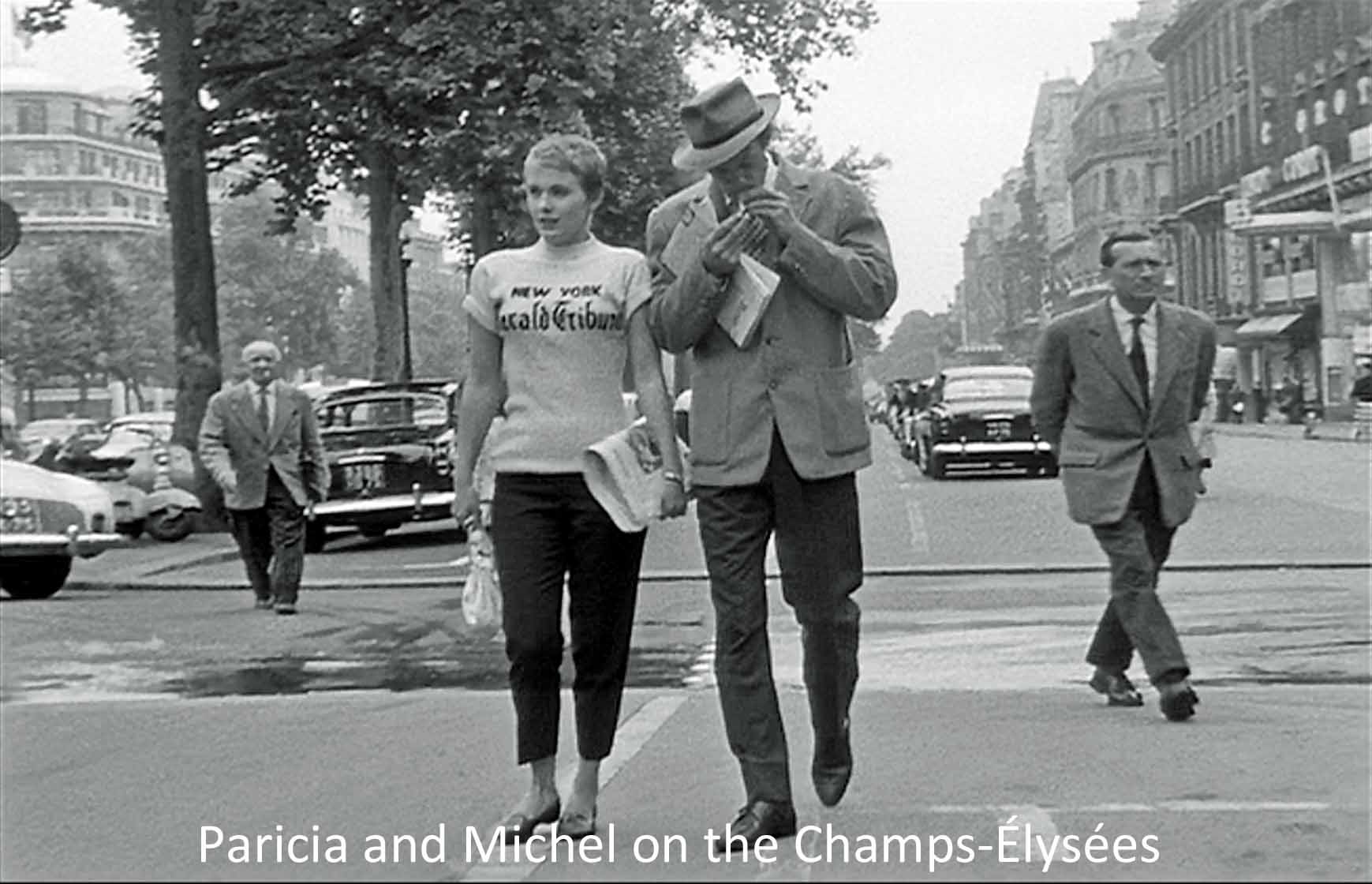 Patricia and Michel on the Champs-élysées
