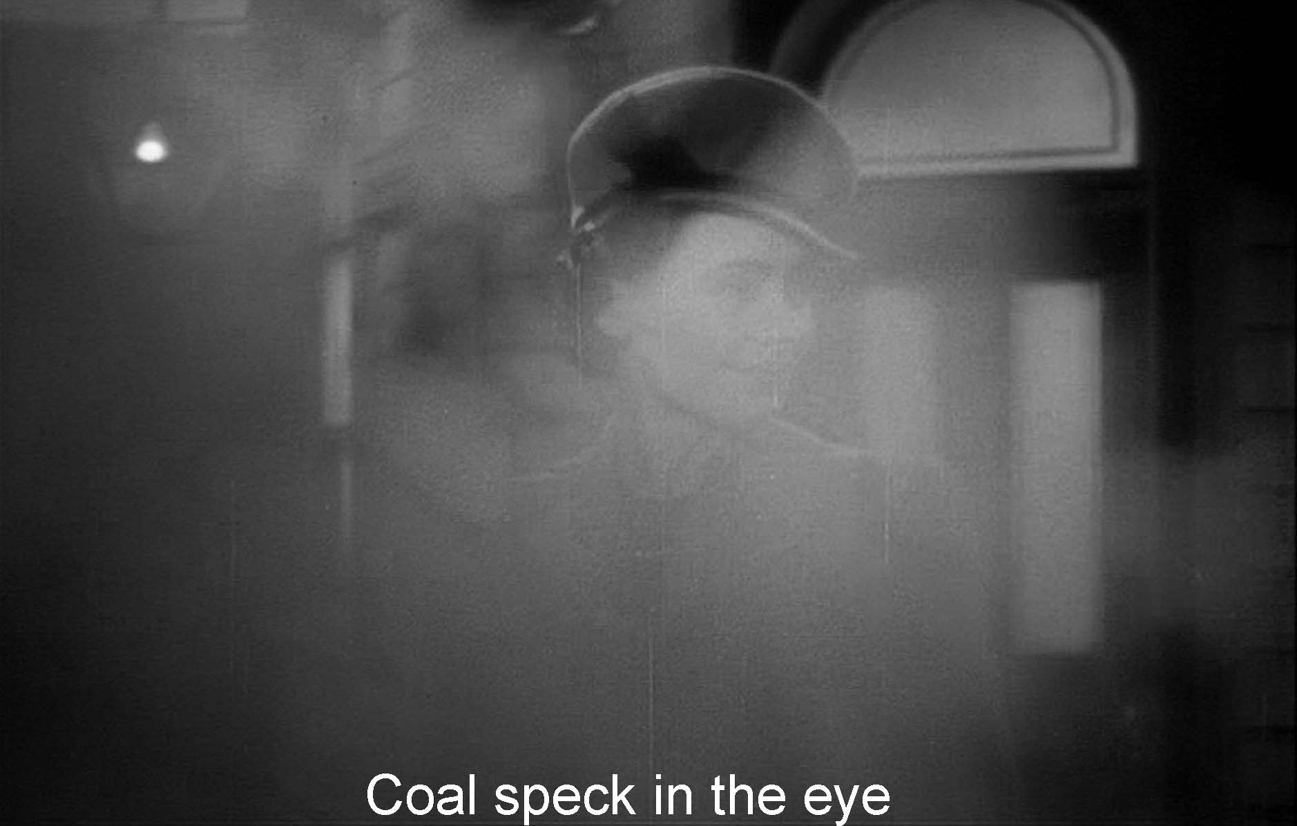 Coal speck in the eye