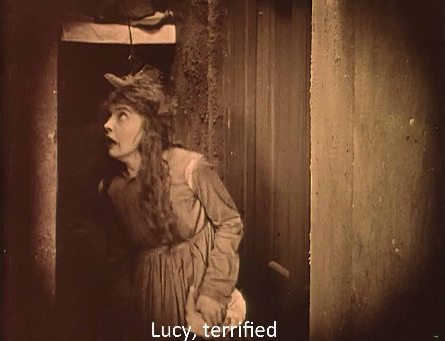 Lucy terrified