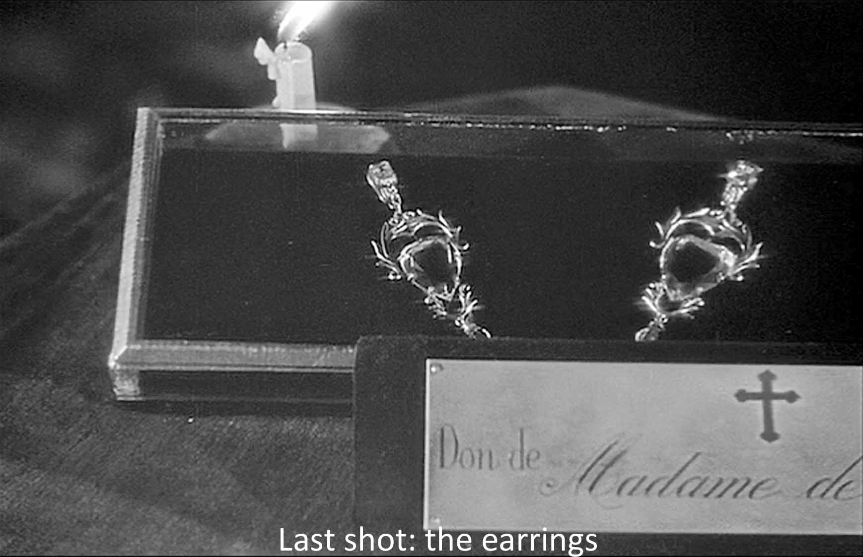 Last shot: the earrings