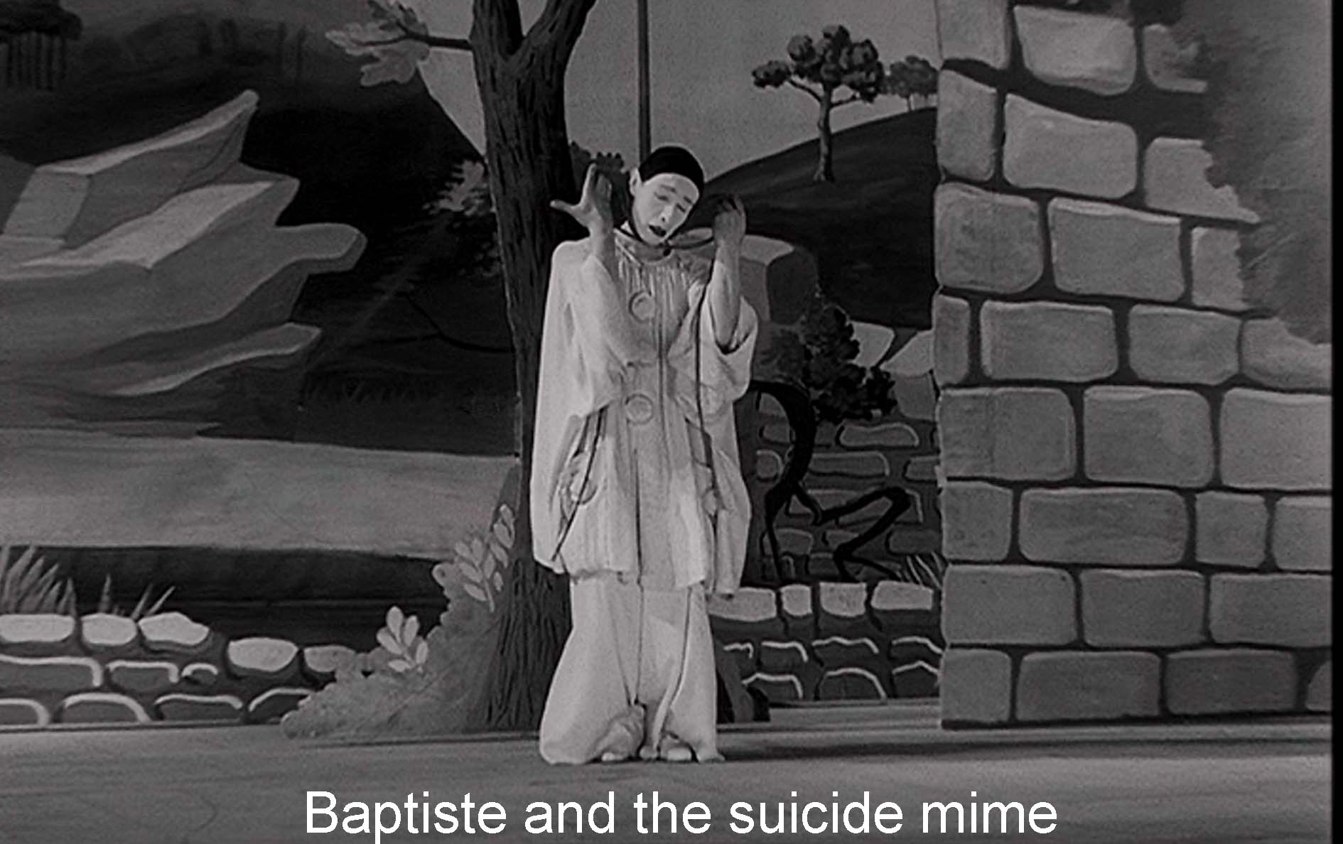 Baptiste and the suicide mime