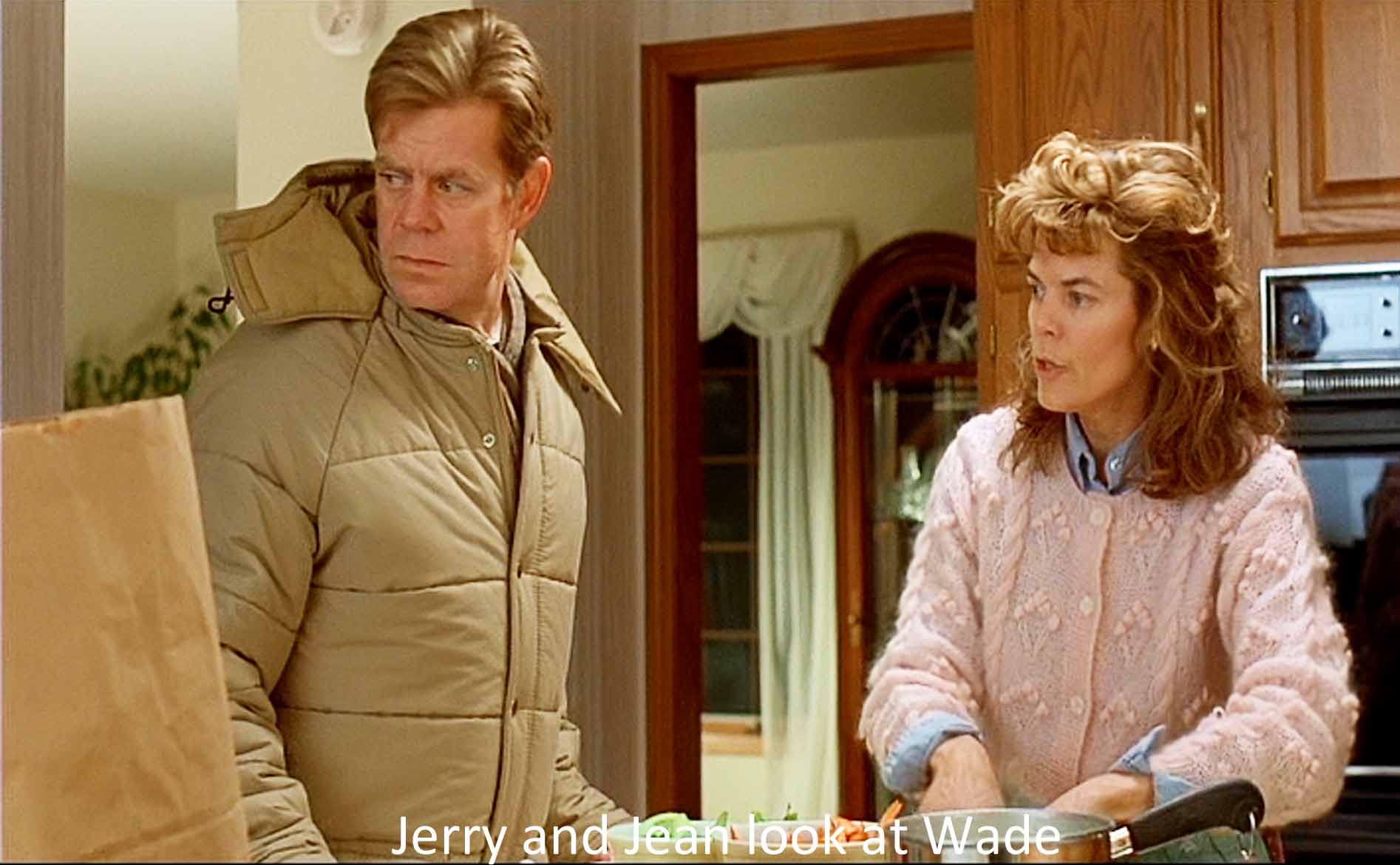 Jerry and Jean look at Wade