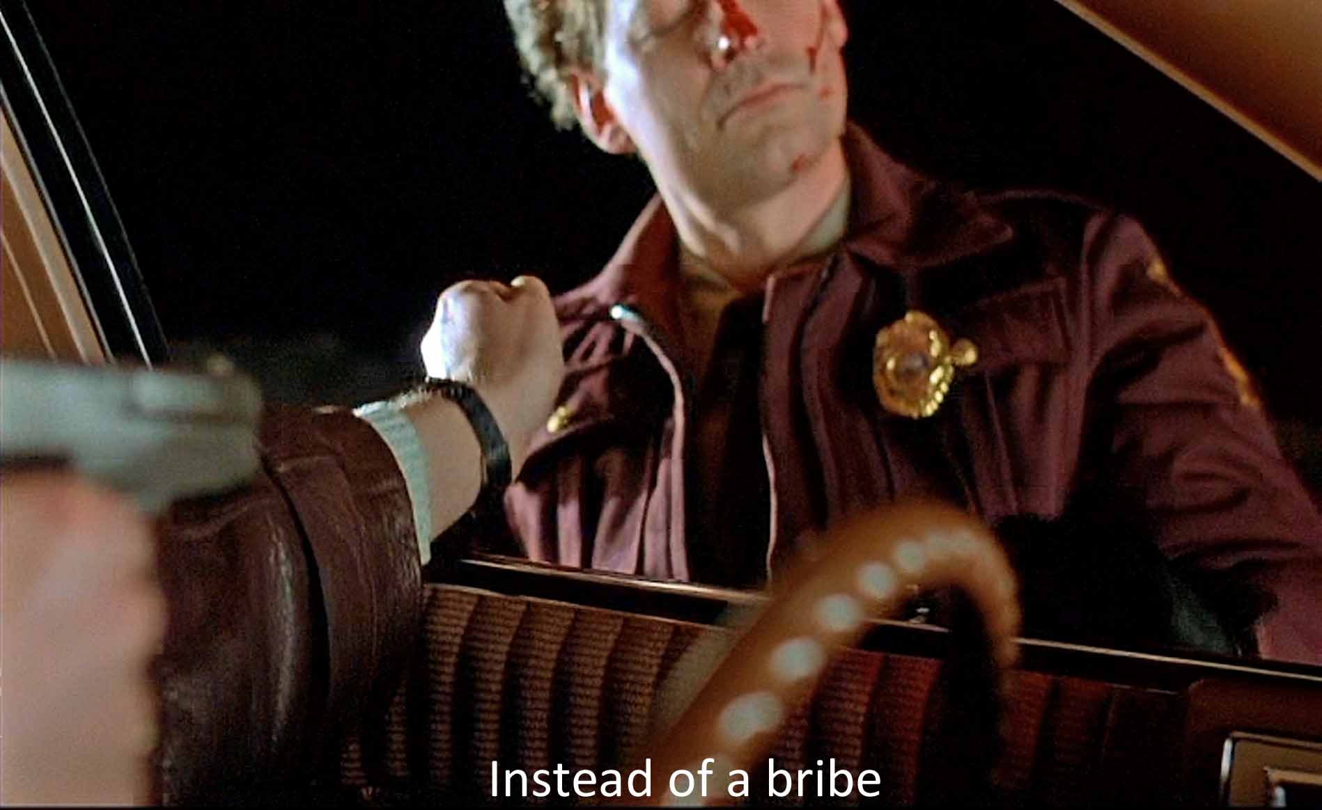 Instead of a bribe