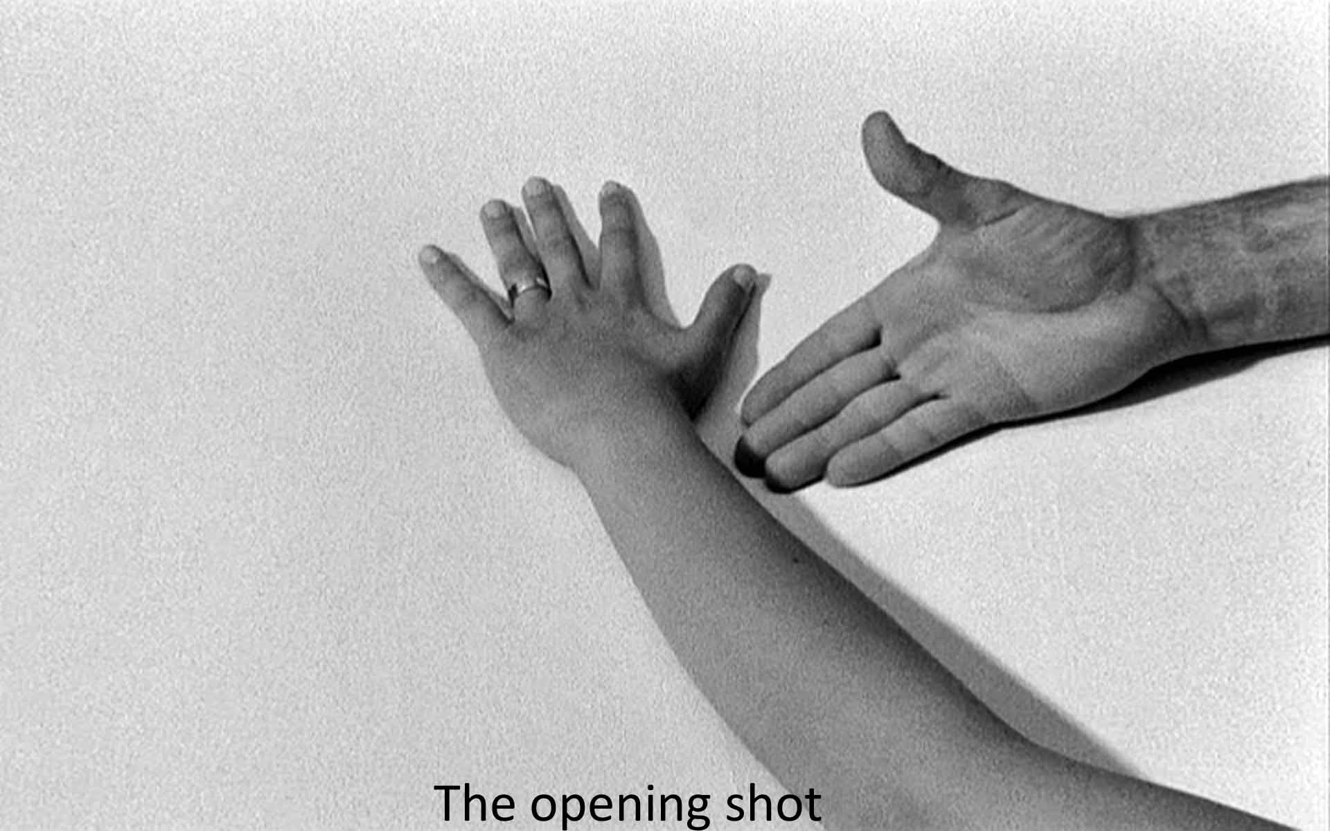 The opening shot