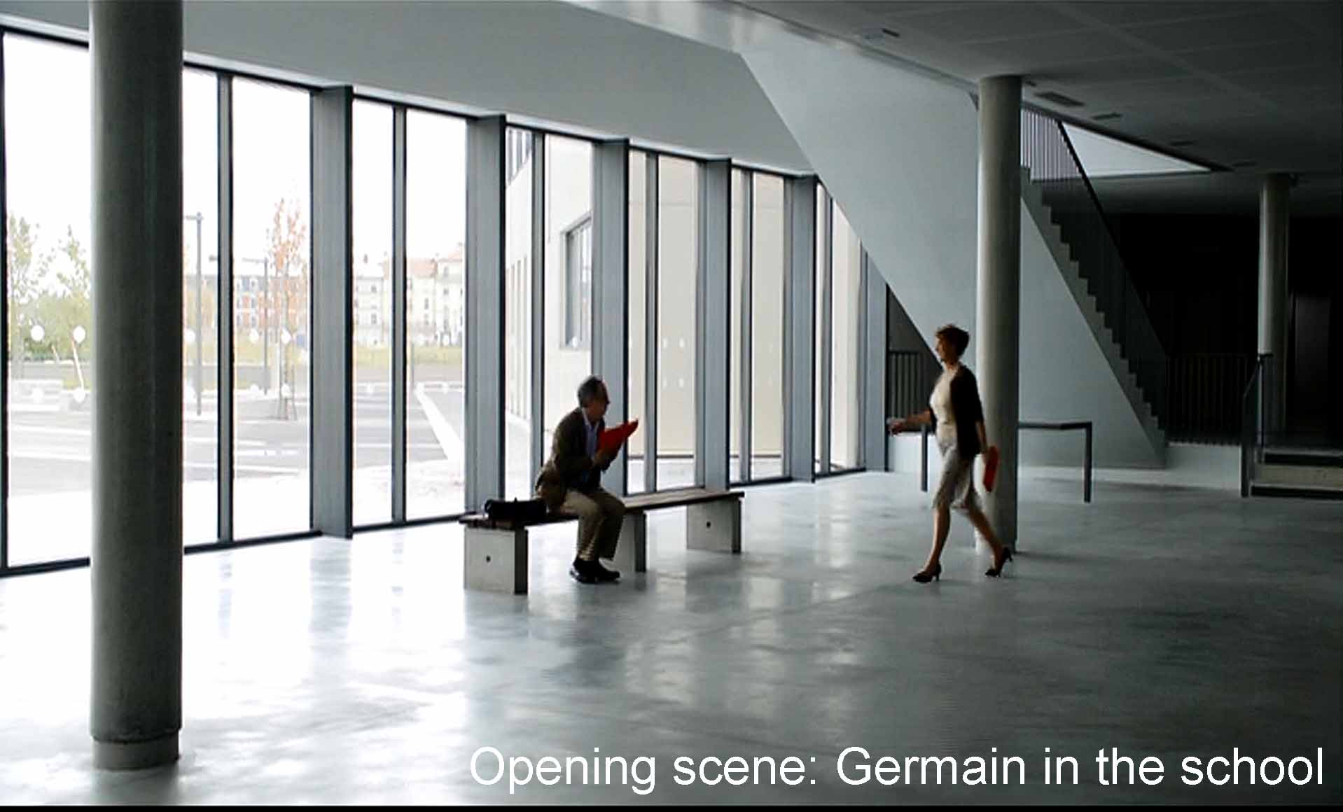 Opening scene: Germain in the school