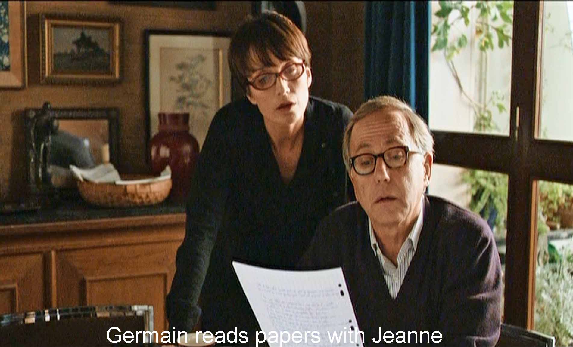 Germain reads papers with Jeanne
