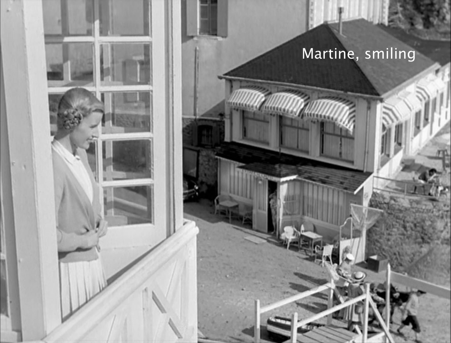 Martine, smiling