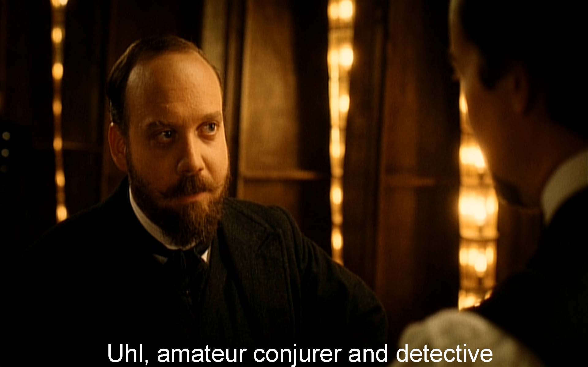 Uhl, amateur conjurer and detective