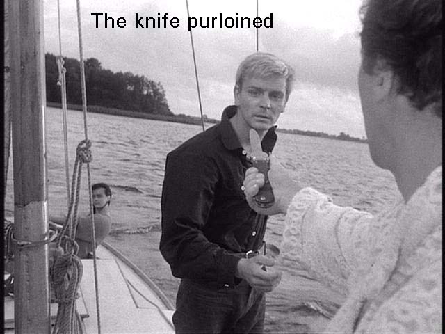 The knife purloined