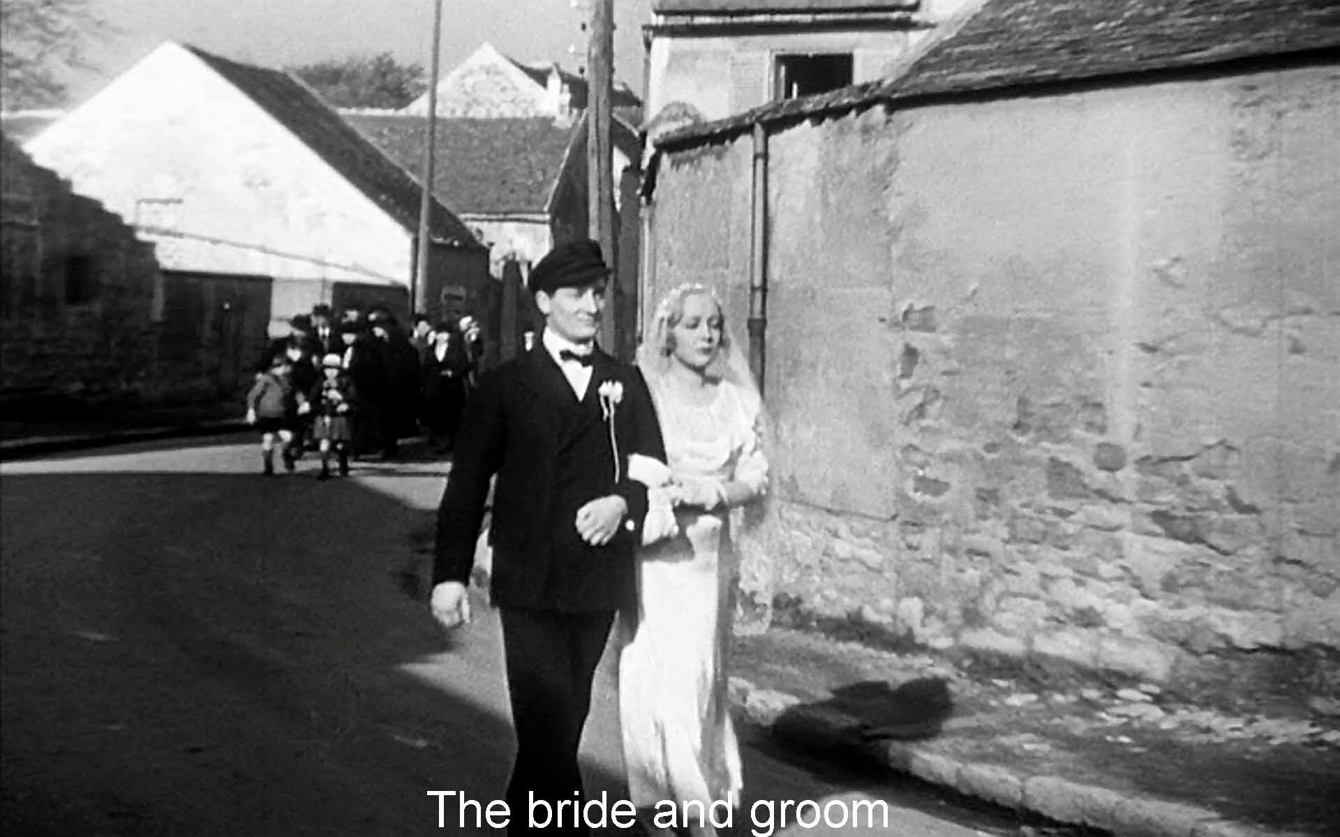 The bride and groom