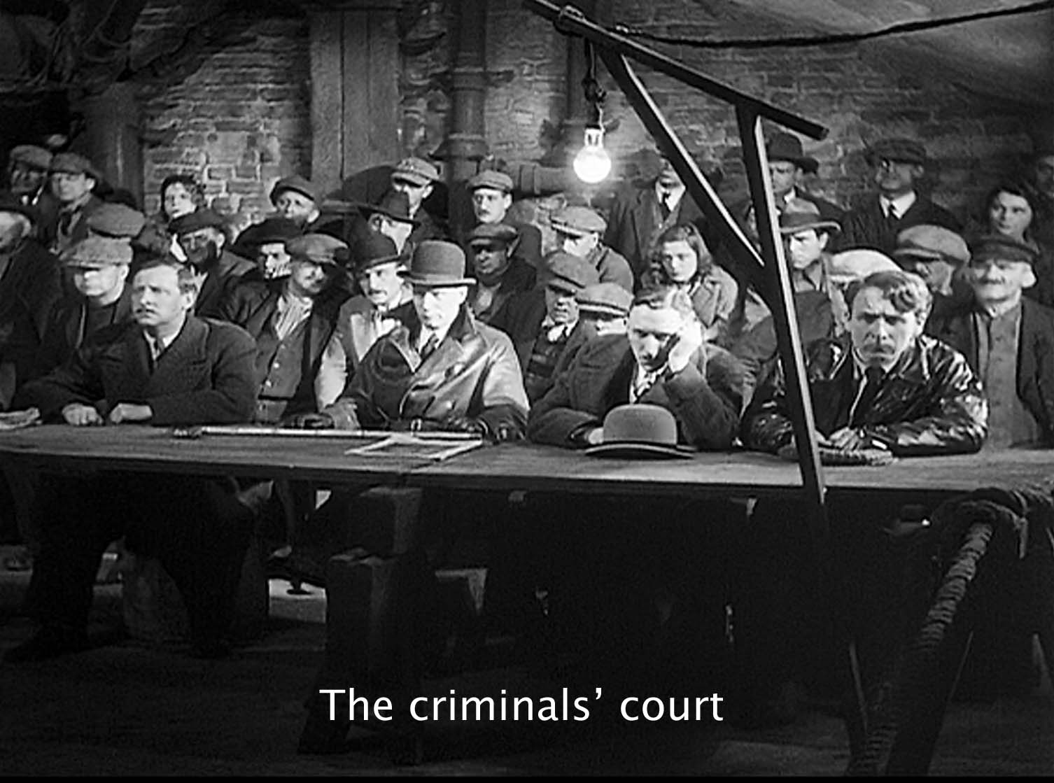 The criminals' court