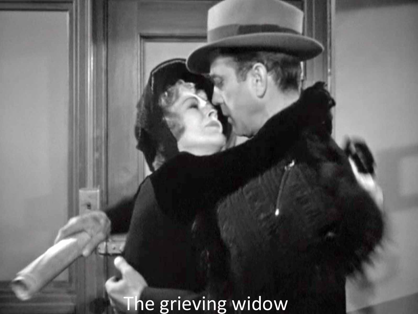 The grieving widow