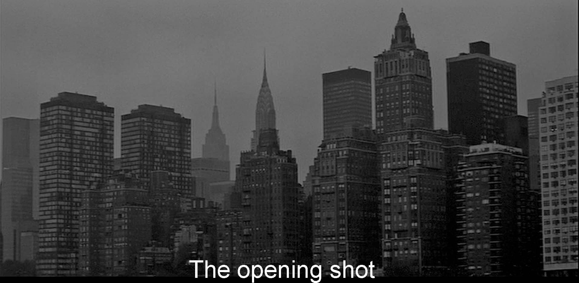 The opening shot