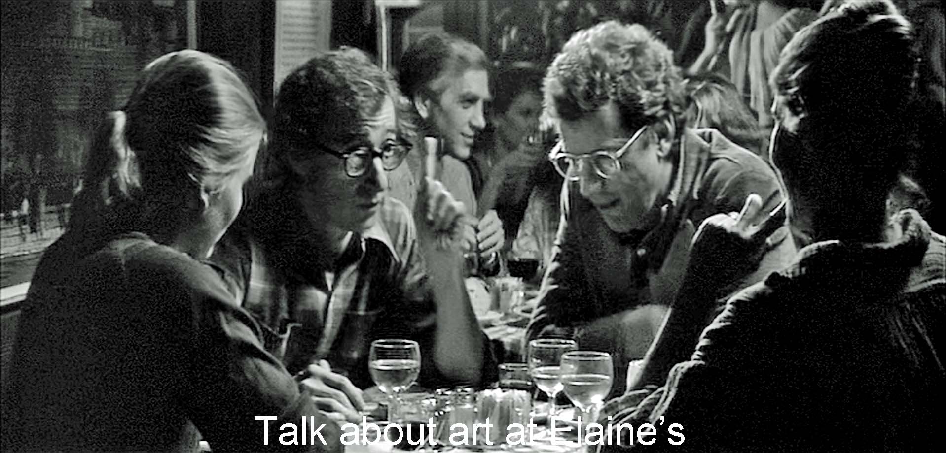 Talk about art at Elaine's
