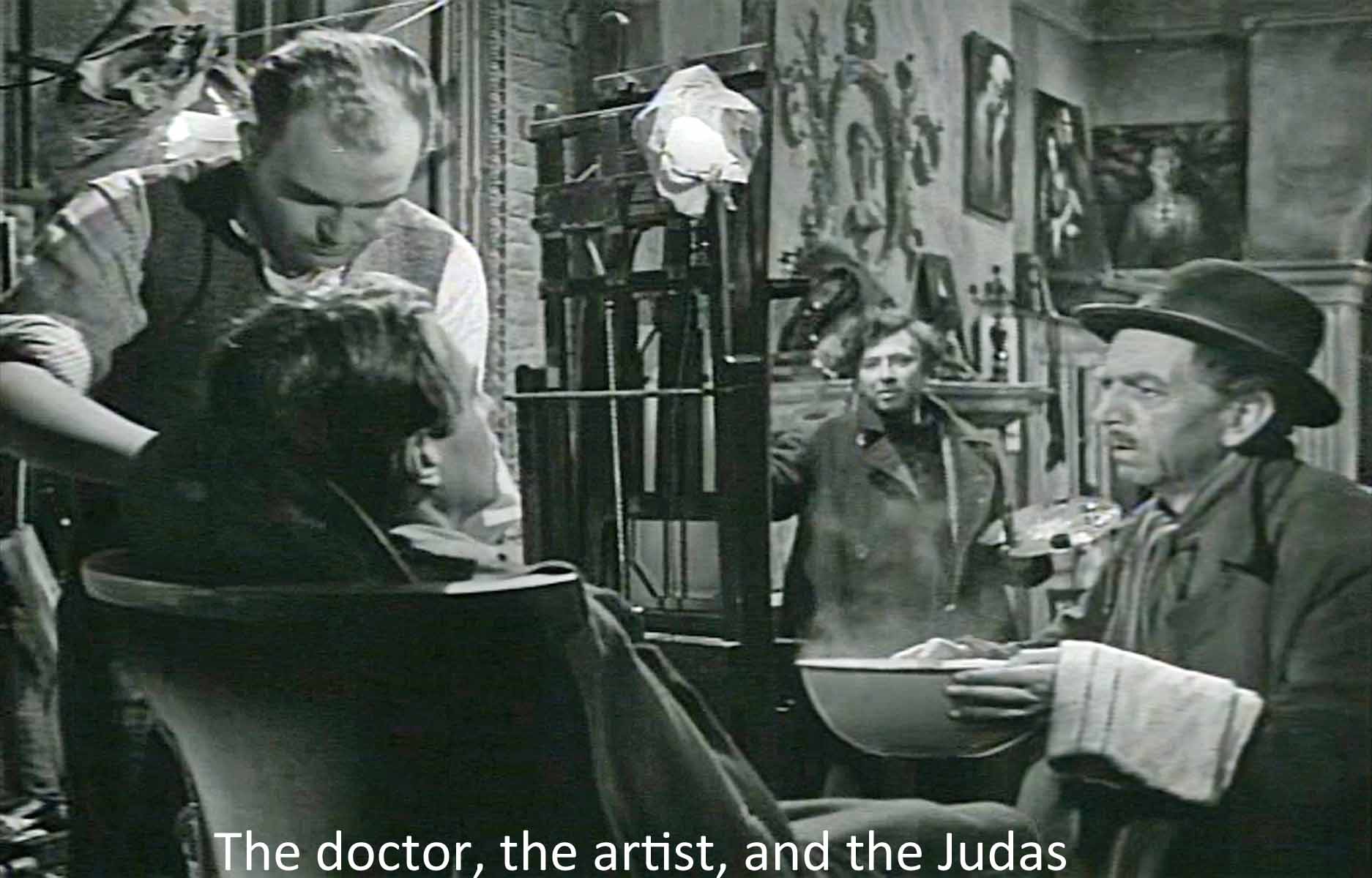The doctor, the artist, and the Judas
