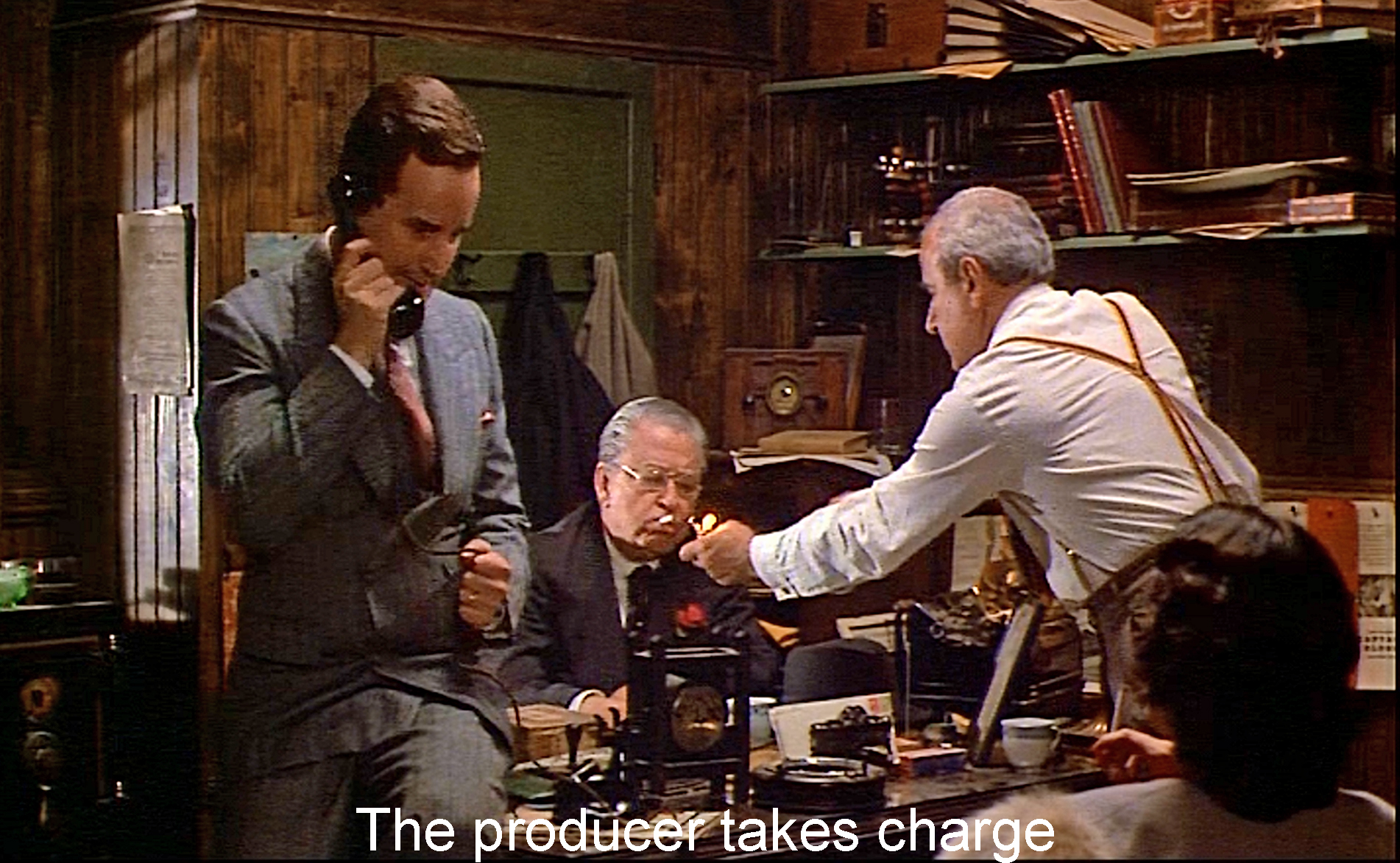 The producer takes charge