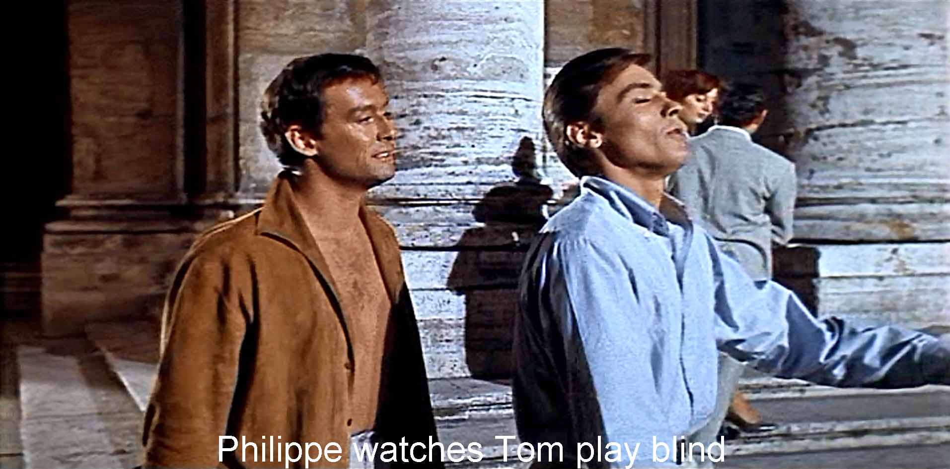 Philippe watches Tom play blind
