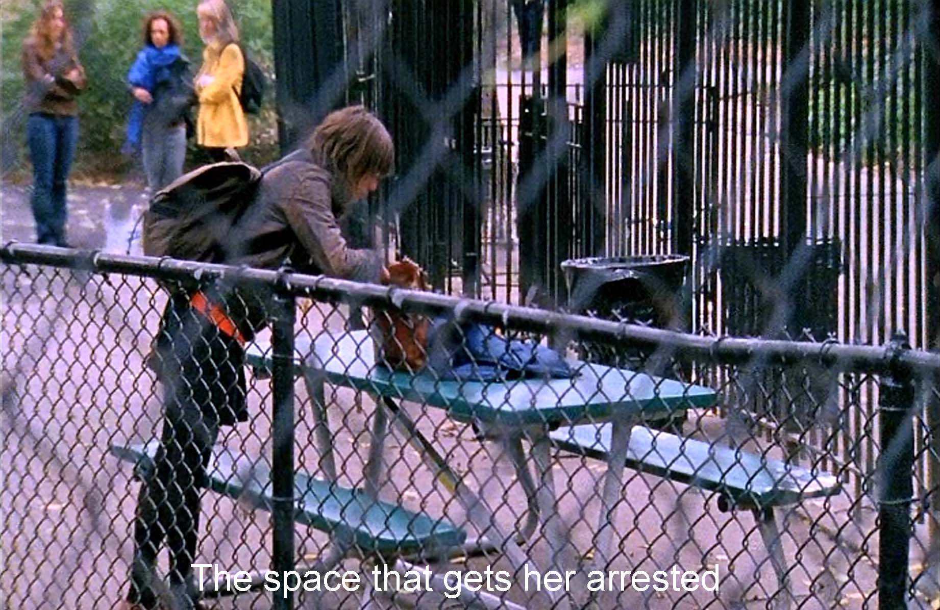 The space that gets her arrested