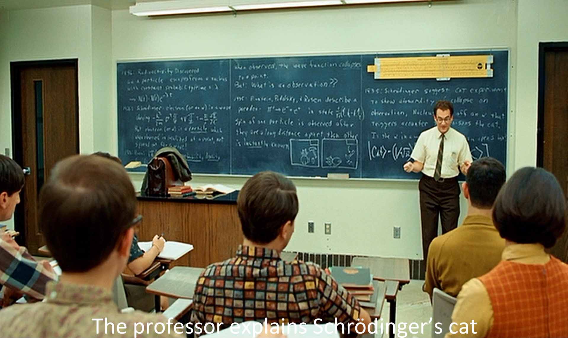 The professor explains Schr&oumlt;dinger’s cat