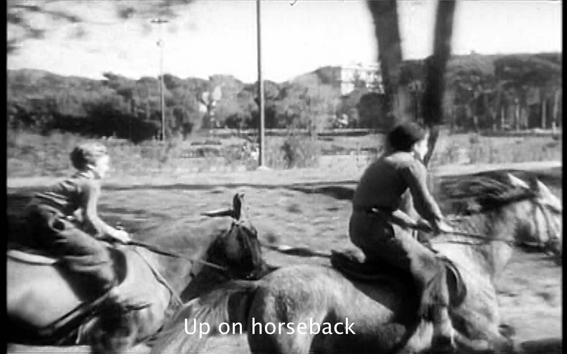 Up on horseback