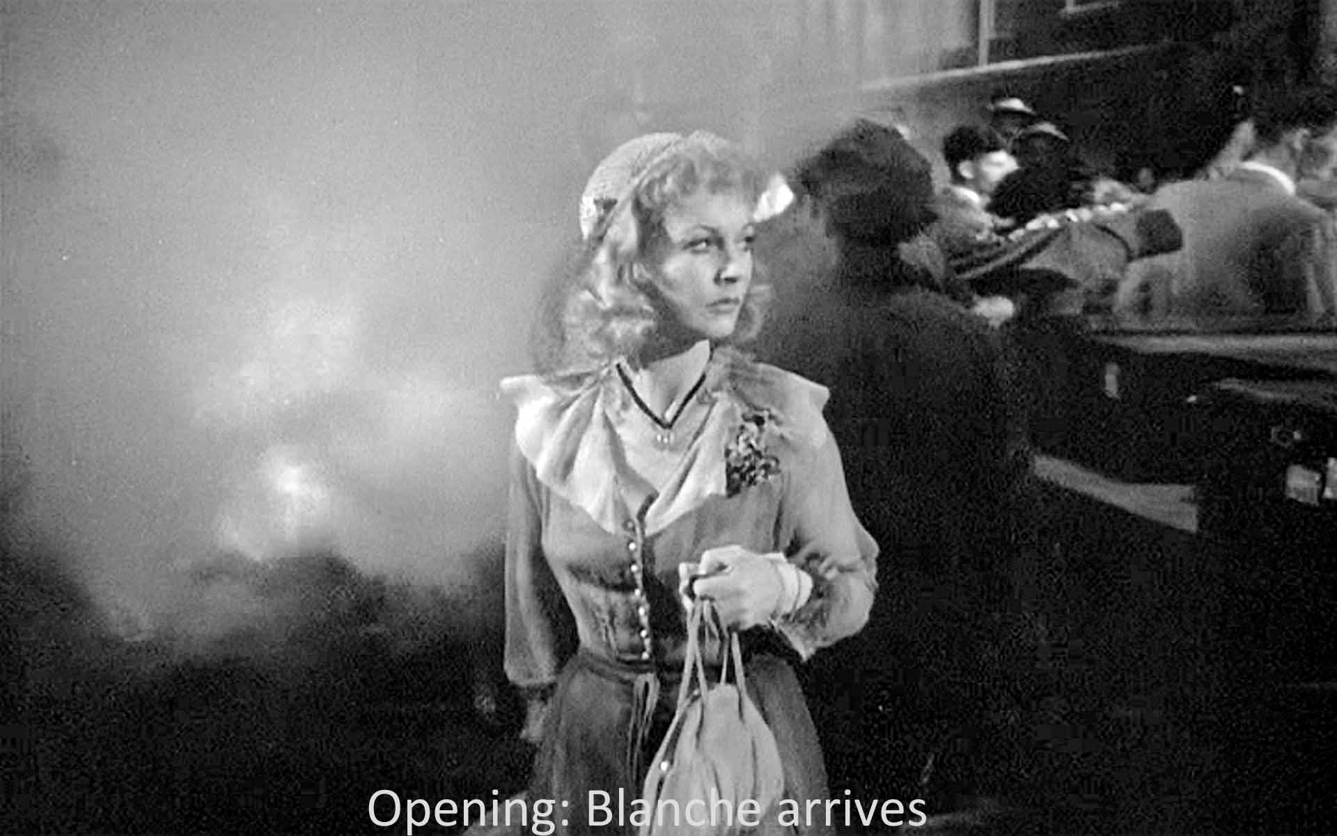 Blanche arrives