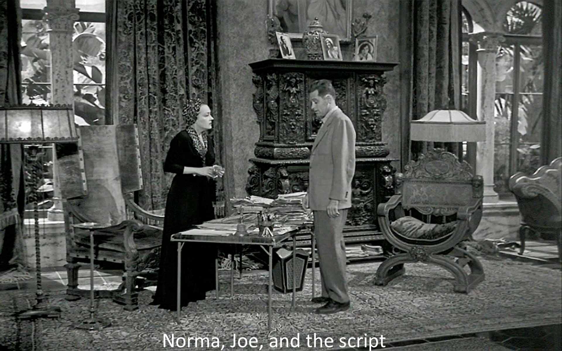 Norma, Joe, and the script