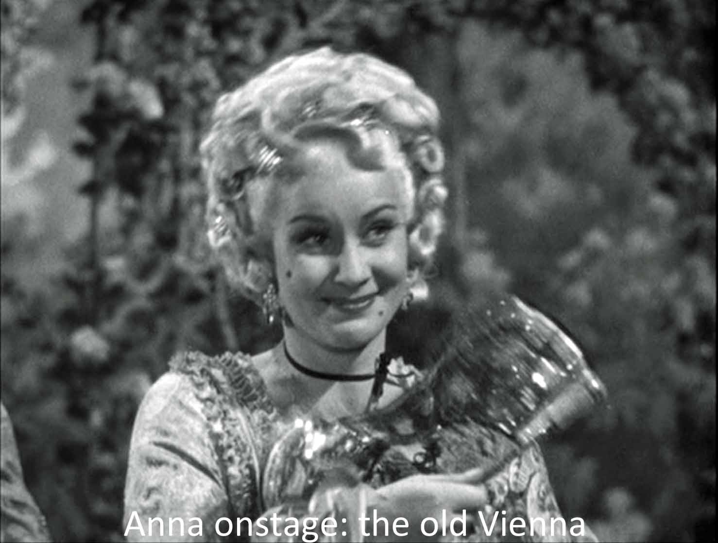 Anna onstage, the old Vienna