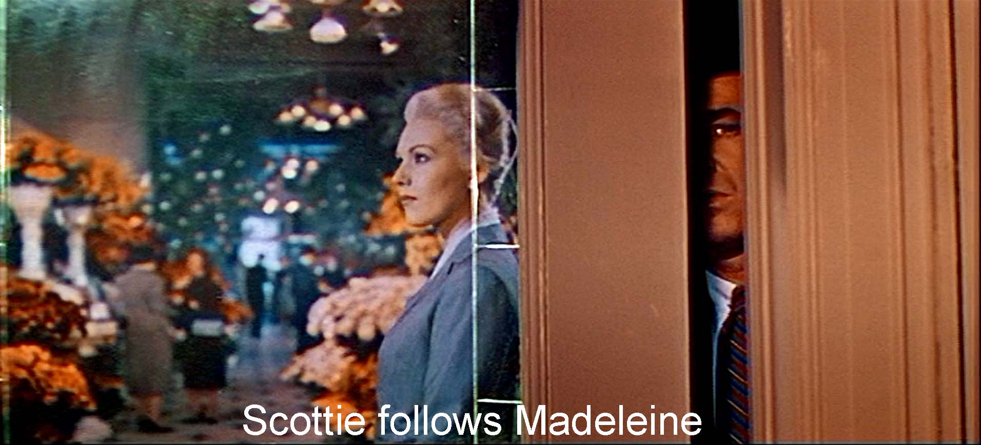 Scottie follows Madeleine 