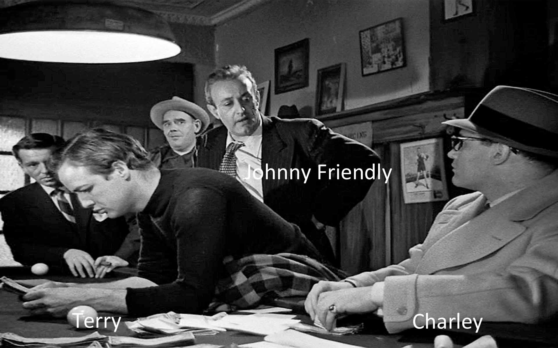 Terry, Johnny Friendly, Charley