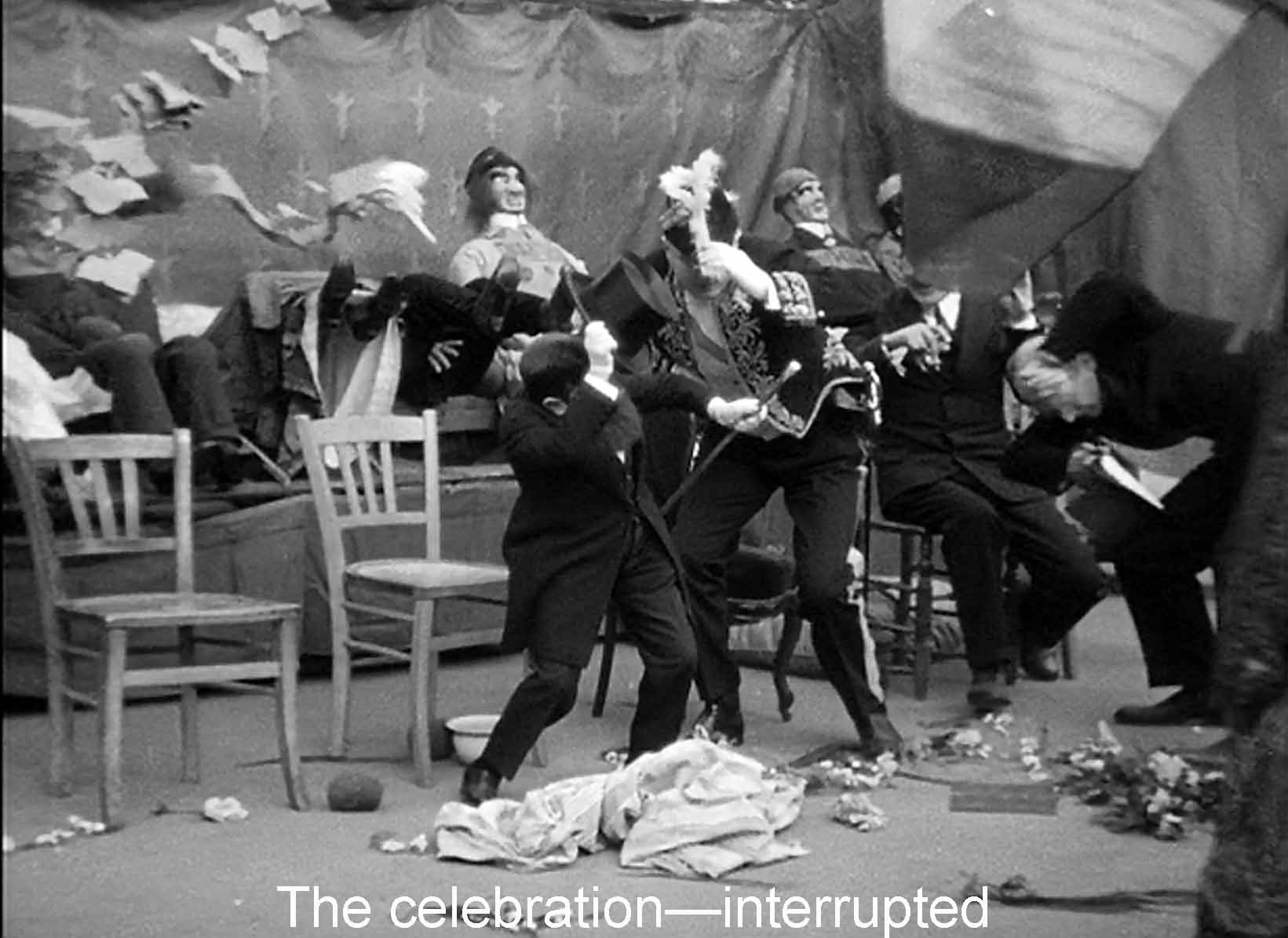 The cele!bration—interrupted