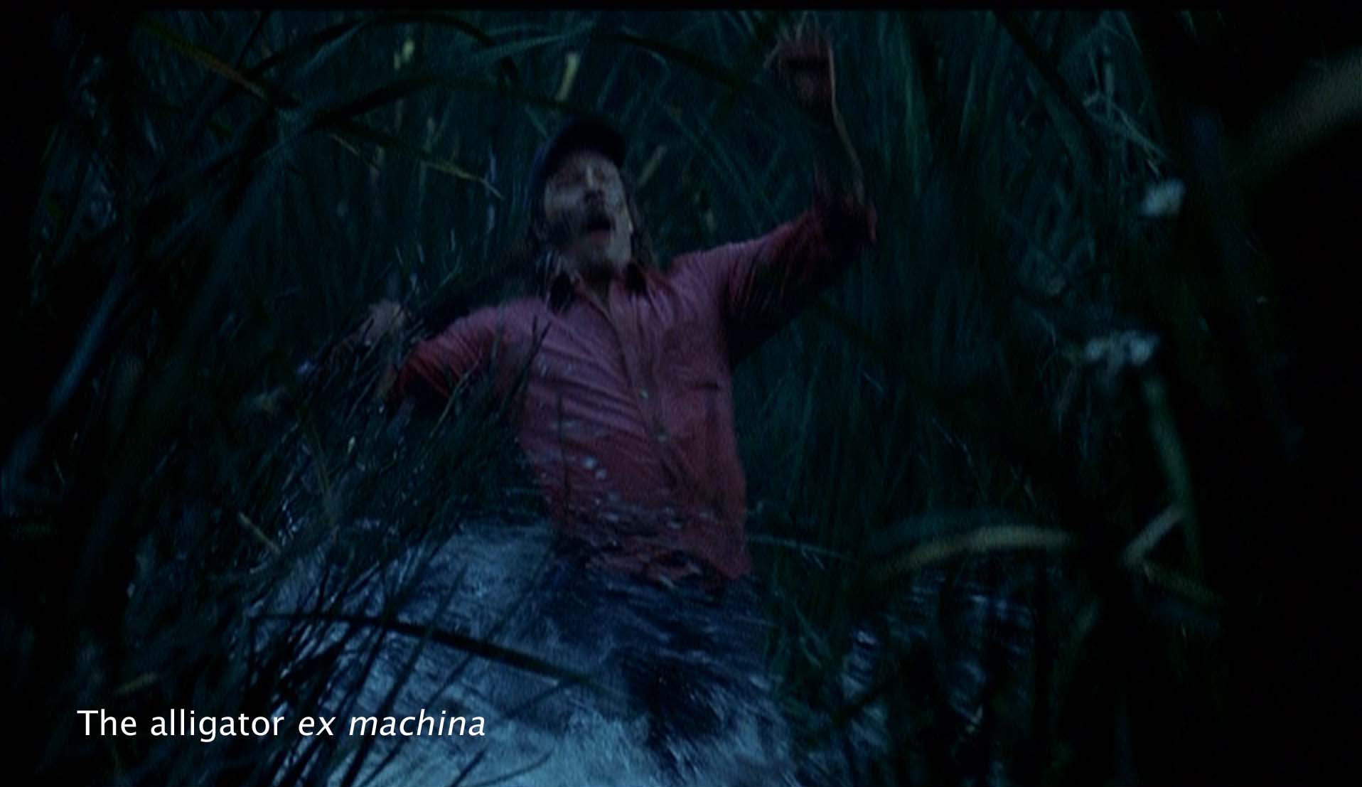 The alligator ex machina