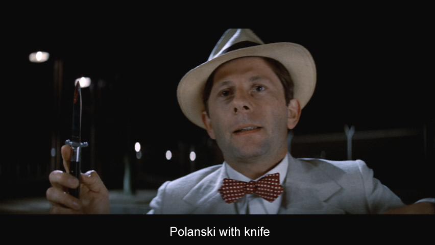 Polanski with knife